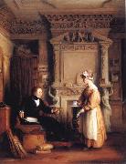Mulready, William An Interior Including a Portrait of John Sheepshanks at his Residence in Old Bond Street oil painting